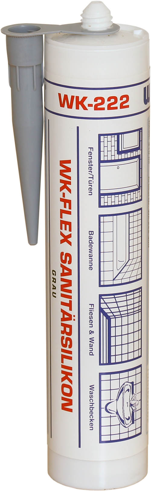 Flex Sanitär-Silikon grau WK 222-300 